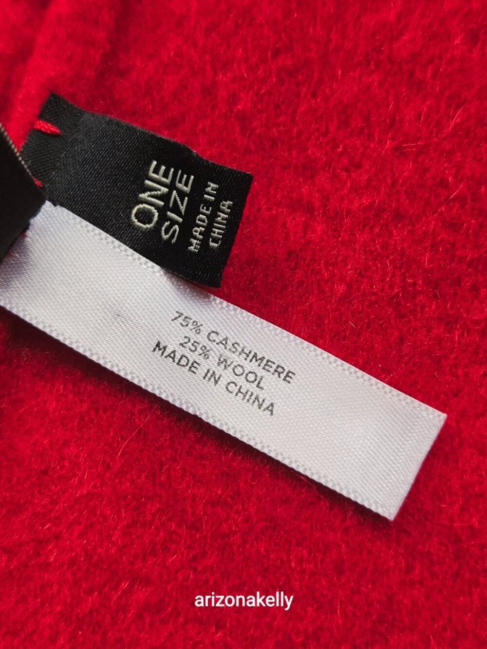Talbots Cashmere (75%) & Wool (25%) Wrap Red - Picture 3 of 16